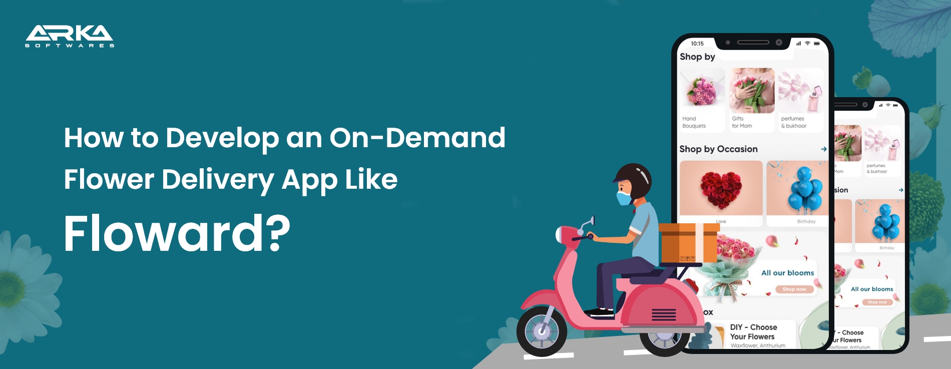 on-demand flower delivery mobile app